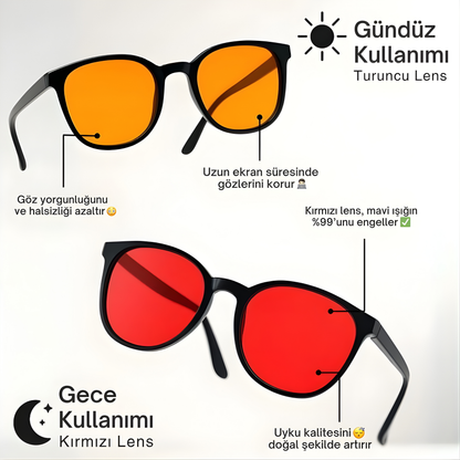 VELONBLUE® | Unisex Mavi Işık Filtreli Gözlük